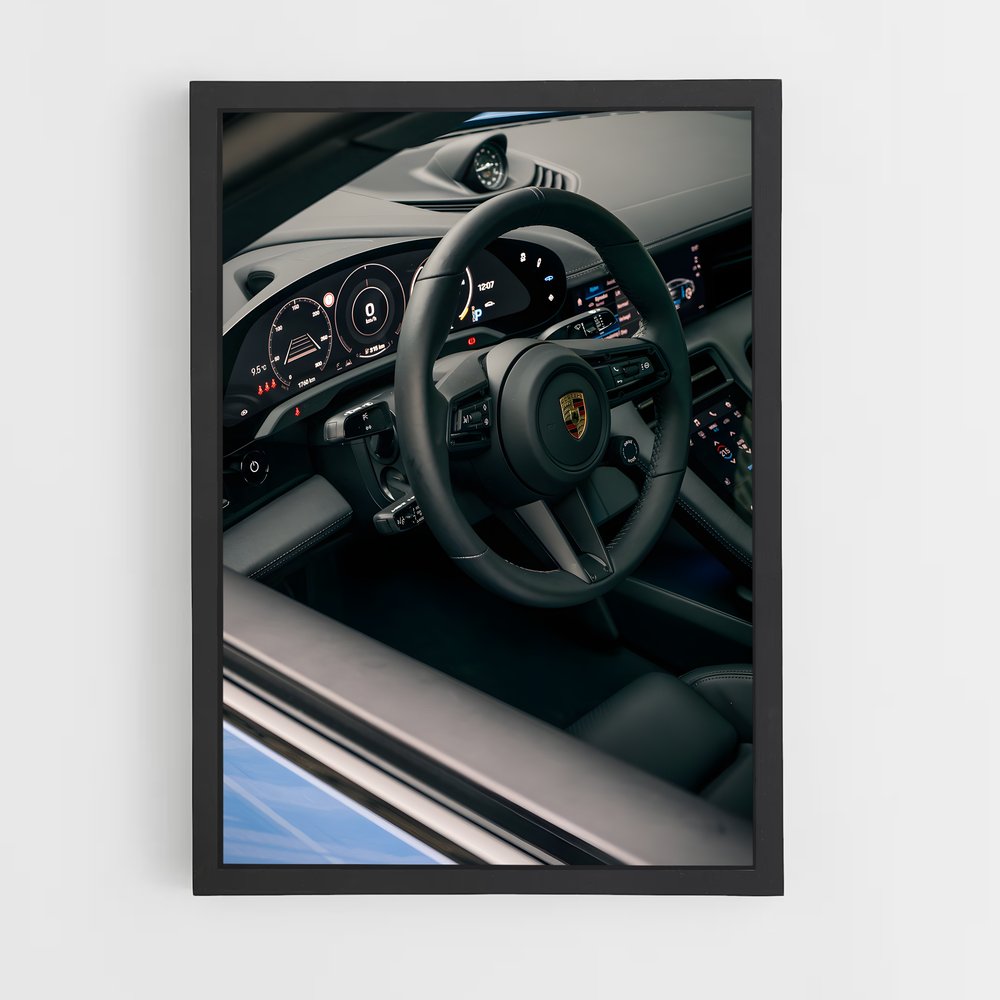 Poster Intérieur Électrisant – affiche Porsche (vue 2)